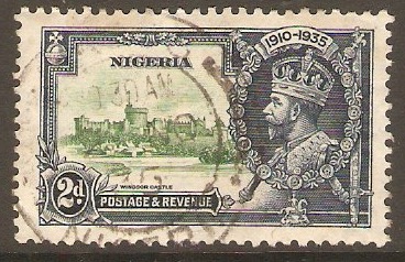 Nigeria 1935 2d Silver Jubilee Stamp. SG31.